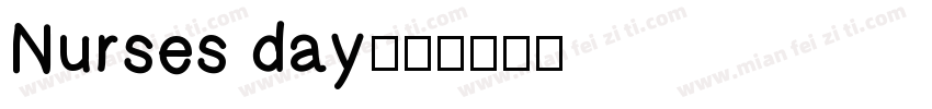 Nurses day字体转换